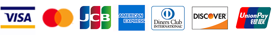 お支払いは各種クレジットがご利用いただけます。